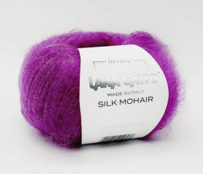 Lana Gatto Silk Mohair (7260 виноград) 75% кидмохер, 25% шелк 25 гр/212 м